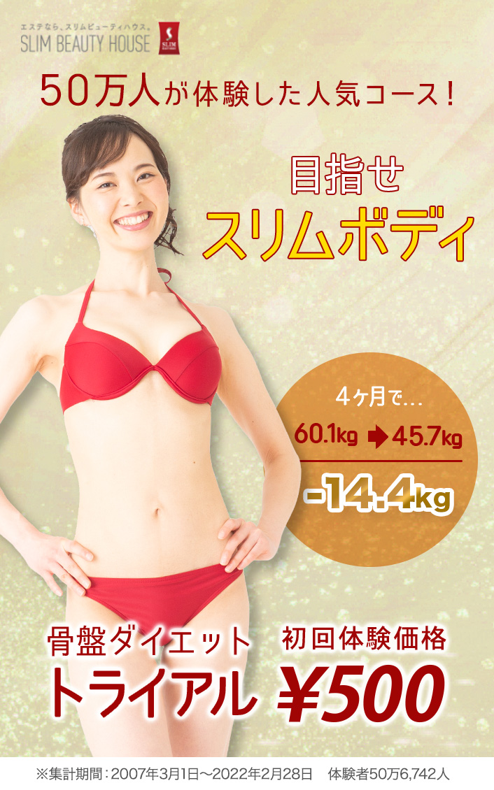 骨盤ダイエットbeauty エステサロンならスリムビューティハウス